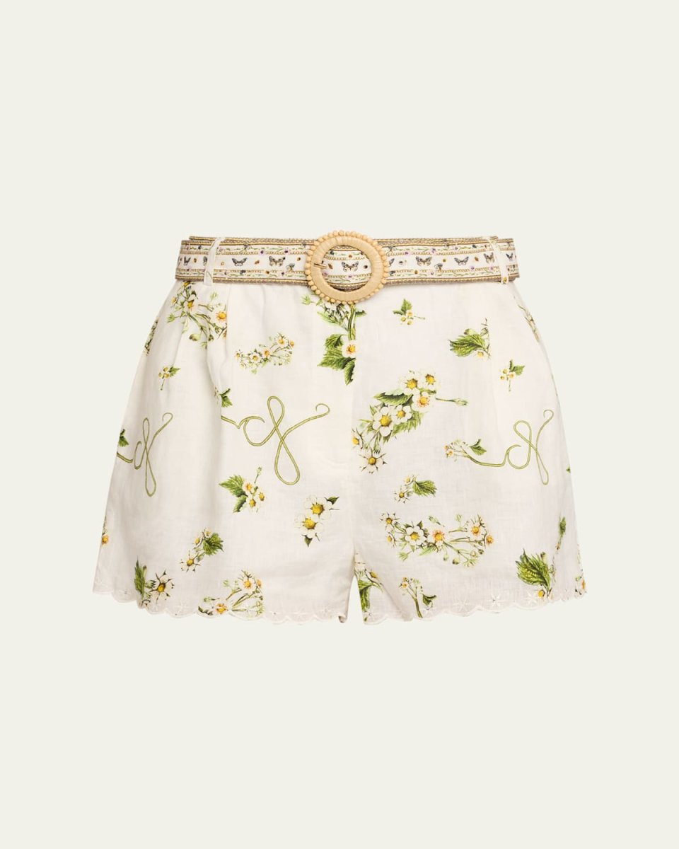 Botanical Utopia Tuck Front Shorts